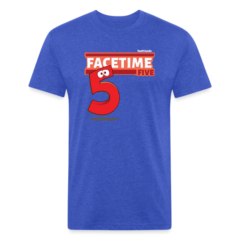 Facetime Five Character Comfort Adult Tee (Holder Claim) - heather royal