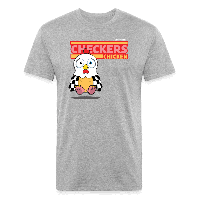 Checkers Chicken Character Comfort Adult Tee (Holder Claim) - heather gray