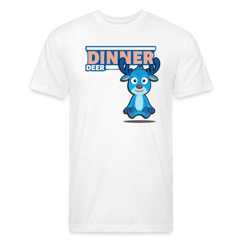 Dinner Deer Character Comfort Adult Tee (Holder Claim) - white