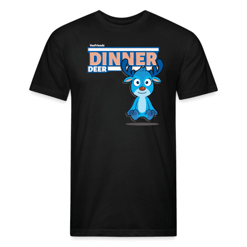 Dinner Deer Character Comfort Adult Tee (Holder Claim) - black