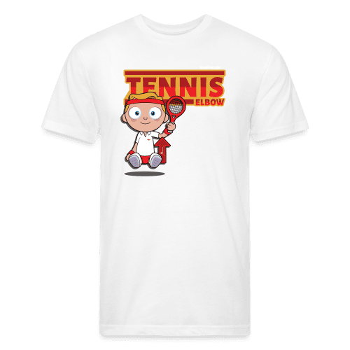 Tennis Elbow Character Comfort Adult Tee (Holder Claim) - white