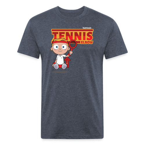 Tennis Elbow Character Comfort Adult Tee (Holder Claim) - heather navy