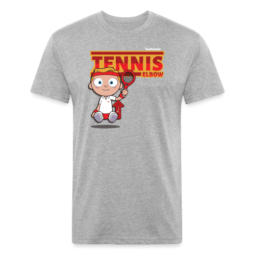 Tennis Elbow Character Comfort Adult Tee (Holder Claim) - heather gray