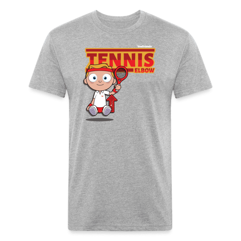 Tennis Elbow Character Comfort Adult Tee (Holder Claim) - heather gray