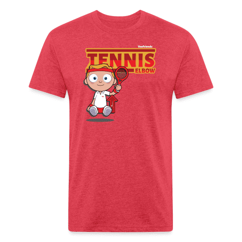 Tennis Elbow Character Comfort Adult Tee (Holder Claim) - heather red