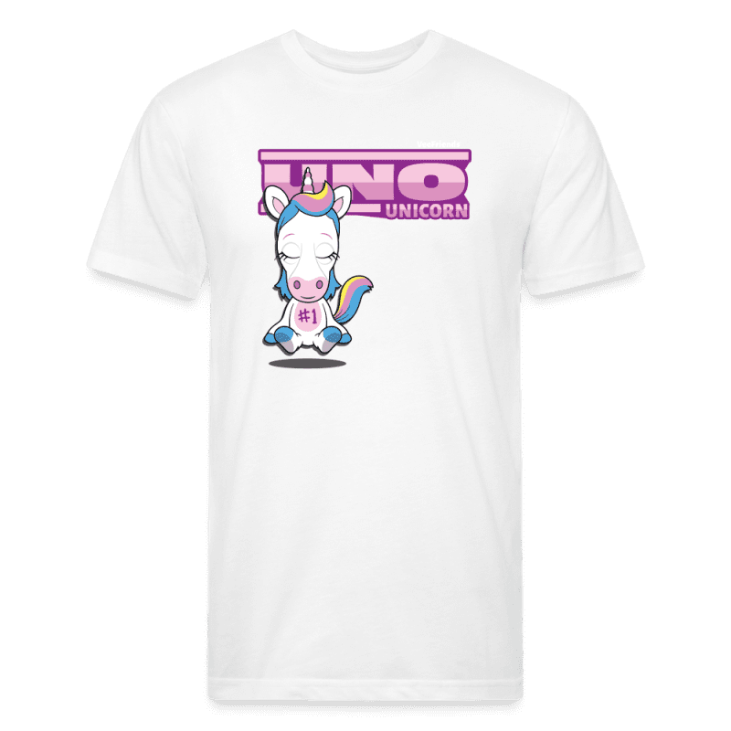 Uno Unicorn Character Comfort Adult Tee (Holder Claim) - white