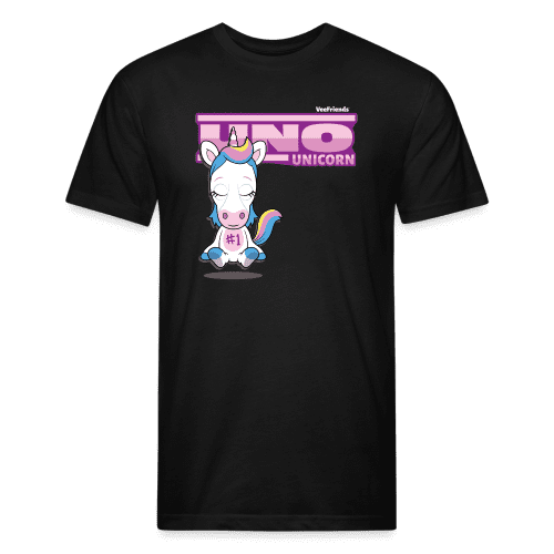 Uno Unicorn Character Comfort Adult Tee (Holder Claim) - black