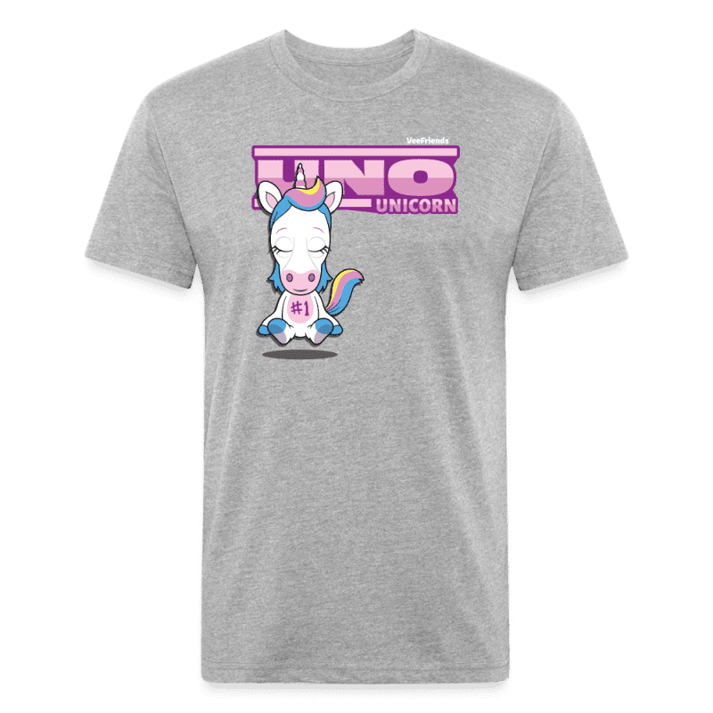 Uno Unicorn Character Comfort Adult Tee (Holder Claim) - heather gray