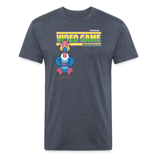 Video Game Vulture Character Comfort Adult Tee (Holder Claim) - heather navy