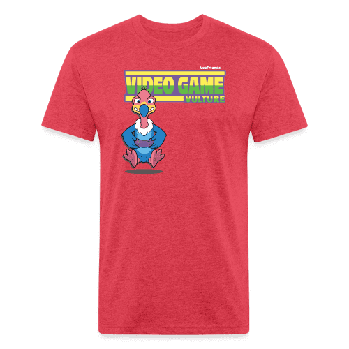 Video Game Vulture Character Comfort Adult Tee (Holder Claim) - heather red