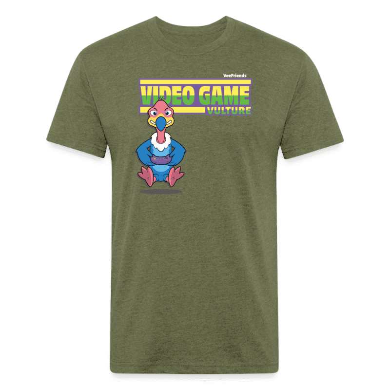 Video Game Vulture Character Comfort Adult Tee (Holder Claim) - heather military green