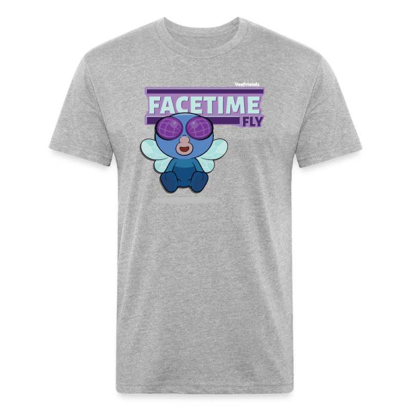 Facetime Fly Character Comfort Adult Tee (Holder Claim) - heather gray