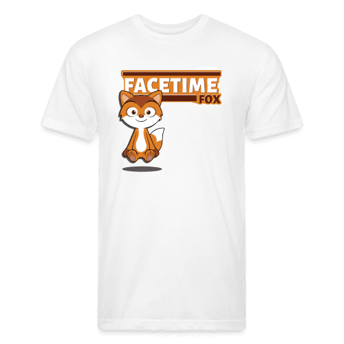 Facetime Fox Character Comfort Adult Tee (Holder Claim) - white