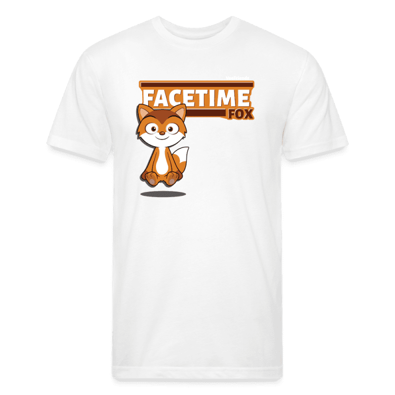 Facetime Fox Character Comfort Adult Tee (Holder Claim) - white