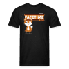 Facetime Fox Character Comfort Adult Tee (Holder Claim) - black