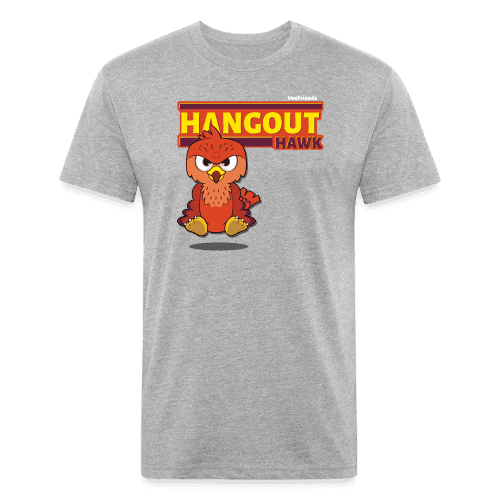 Hangout Hawk Character Comfort Adult Tee (Holder Claim) - heather gray