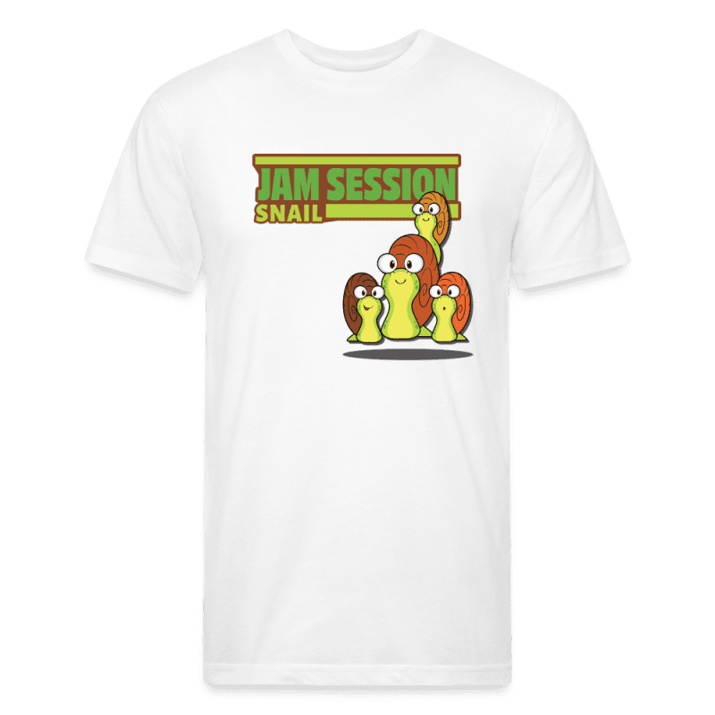 Jam Session Snail Character Comfort Adult Tee (Holder Claim) - white