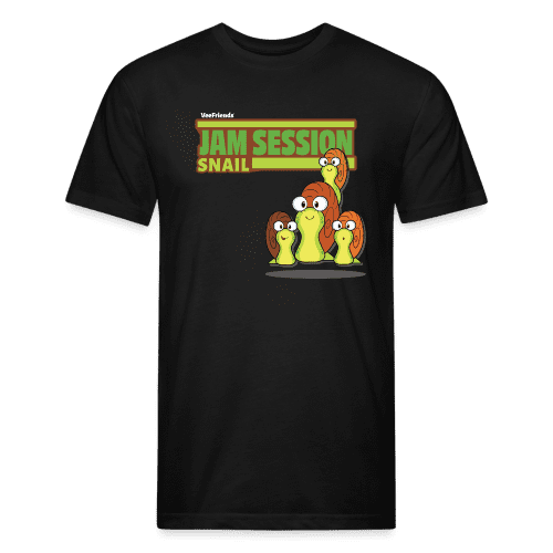 Jam Session Snail Character Comfort Adult Tee (Holder Claim) - black