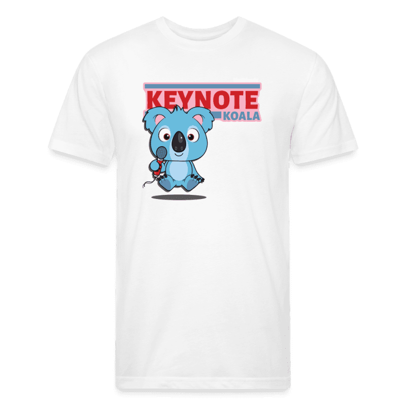 Keynote Koala Character Comfort Adult Tee (Holder Claim) - white