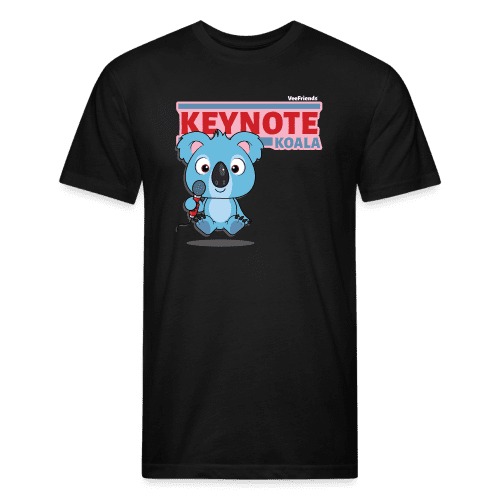 Keynote Koala Character Comfort Adult Tee (Holder Claim) - black