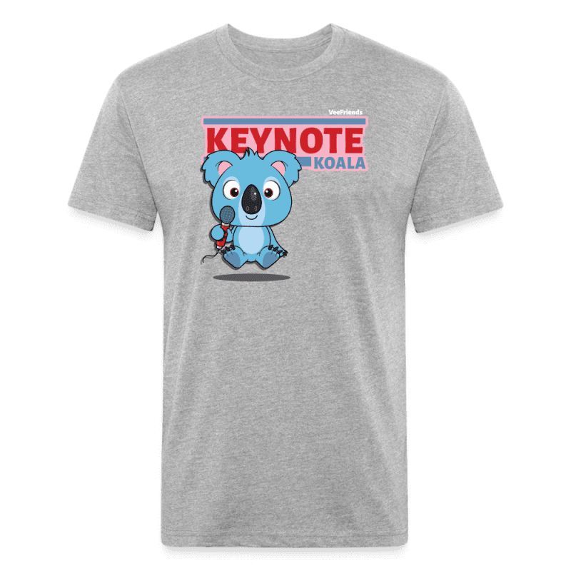 Keynote Koala Character Comfort Adult Tee (Holder Claim) - heather gray