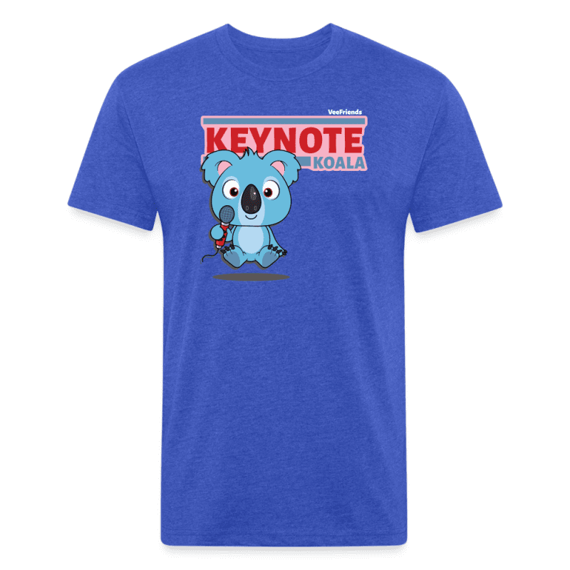 Keynote Koala Character Comfort Adult Tee (Holder Claim) - heather royal