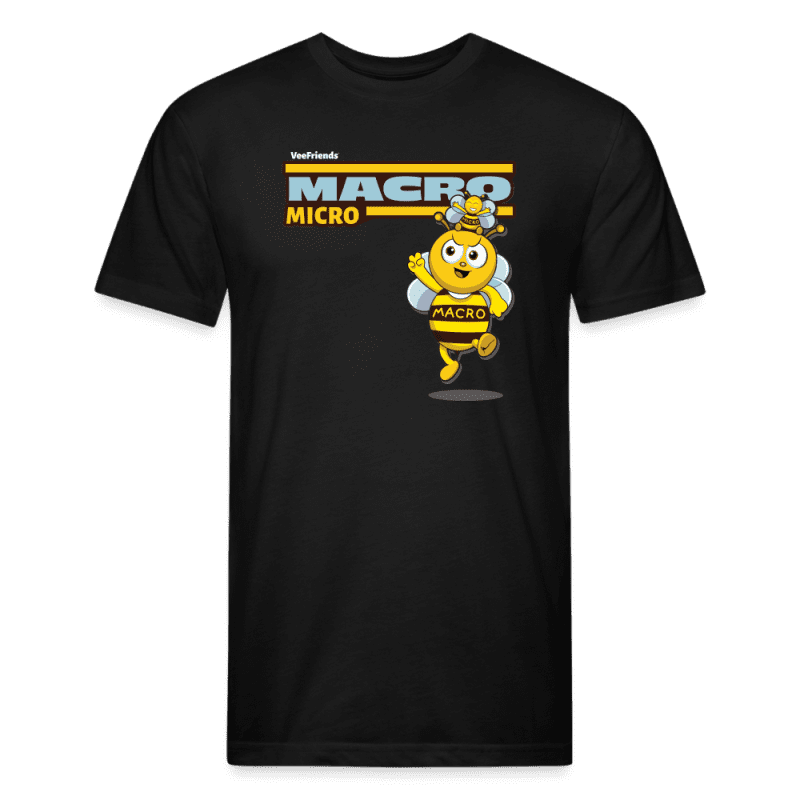 Macro Micro Character Comfort Adult Tee - black