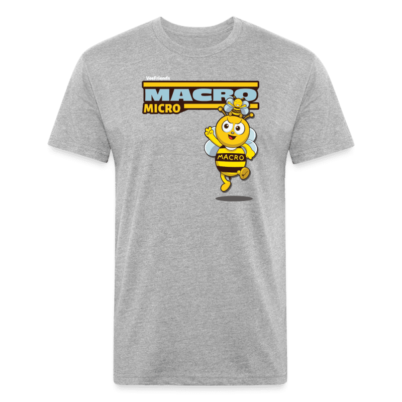 Macro Micro Character Comfort Adult Tee - heather gray