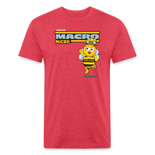 Macro Micro Character Comfort Adult Tee - heather red