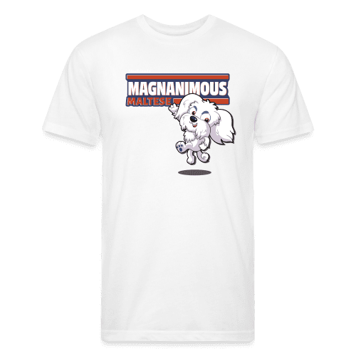 Magnanimous Maltese Character Comfort Adult Tee - white