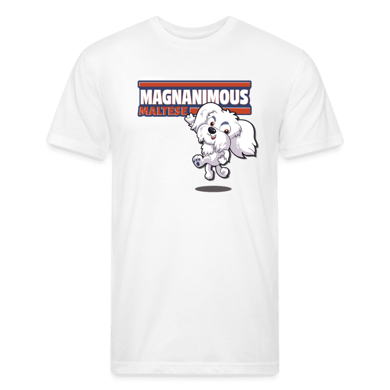 Magnanimous Maltese Character Comfort Adult Tee - white