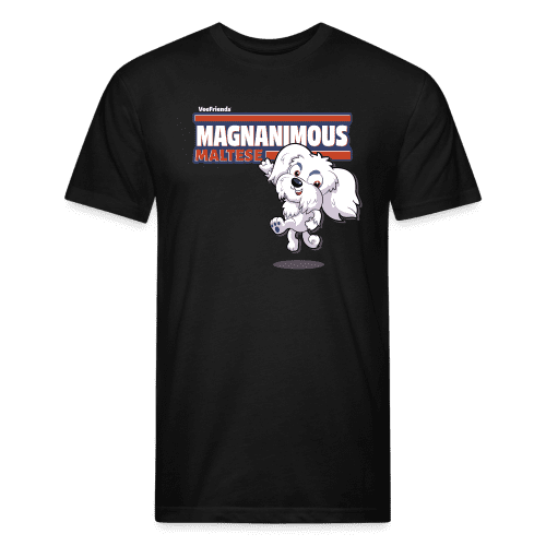 Magnanimous Maltese Character Comfort Adult Tee - black