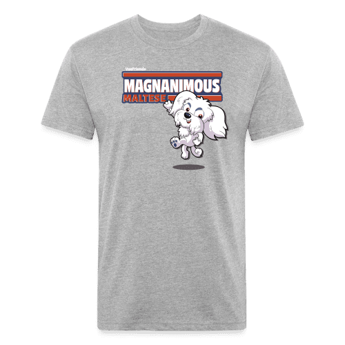 Magnanimous Maltese Character Comfort Adult Tee - heather gray