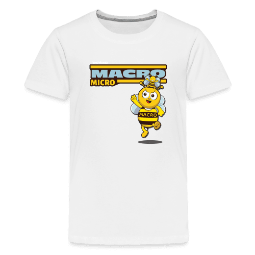 Macro Micro Character Comfort Kids Tee - white