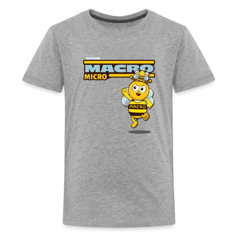 Macro Micro Character Comfort Kids Tee - heather gray