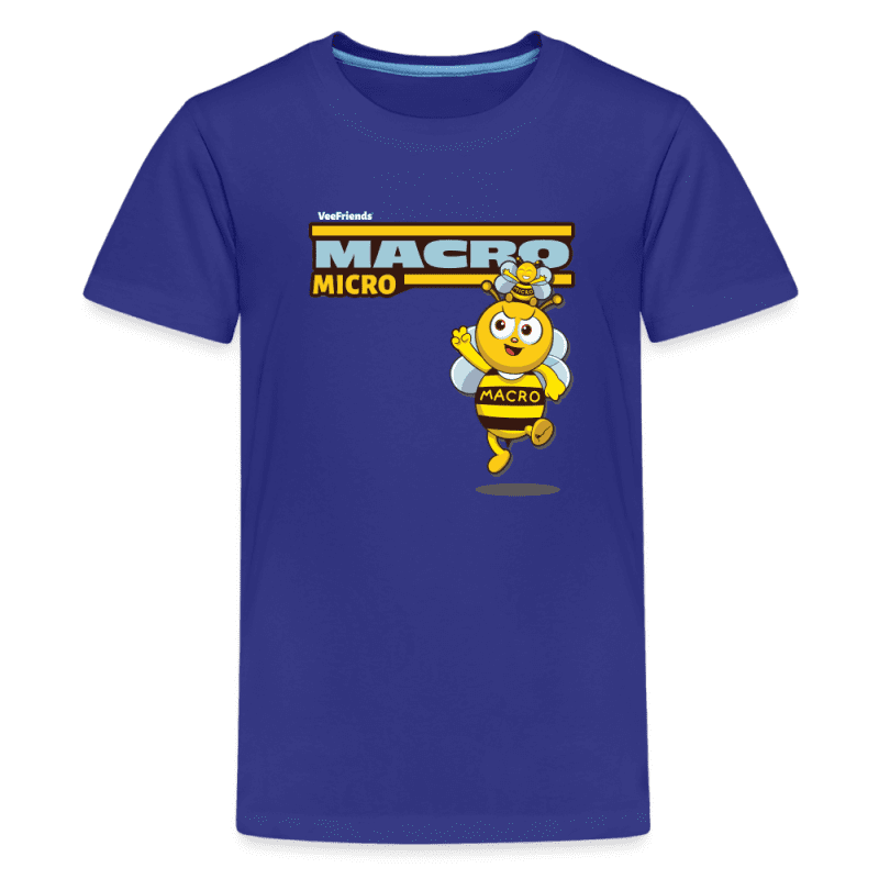 Macro Micro Character Comfort Kids Tee - royal blue