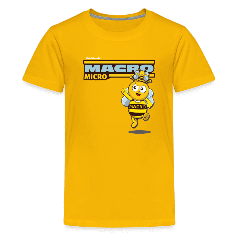 Macro Micro Character Comfort Kids Tee - sun yellow