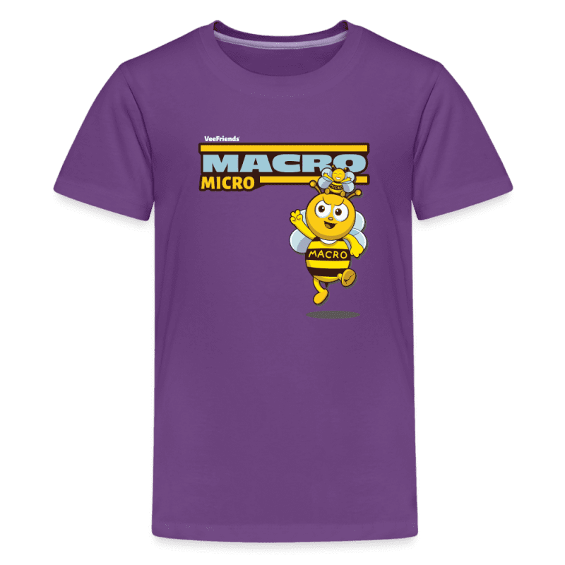 Macro Micro Character Comfort Kids Tee - purple