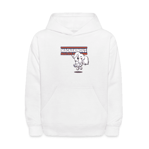 Magnanimous Maltese Character Comfort Kids Hoodie - white