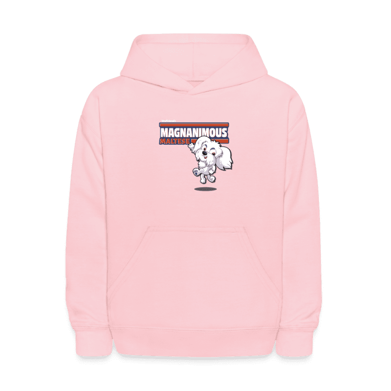 Magnanimous Maltese Character Comfort Kids Hoodie - pink