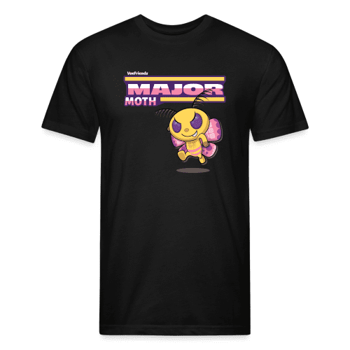 Major Moth Character Comfort Adult Tee - black