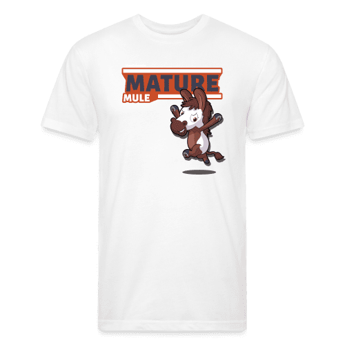 Mature Mule Character Comfort Adult Tee - white