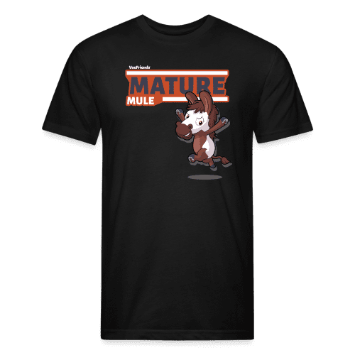 Mature Mule Character Comfort Adult Tee - black