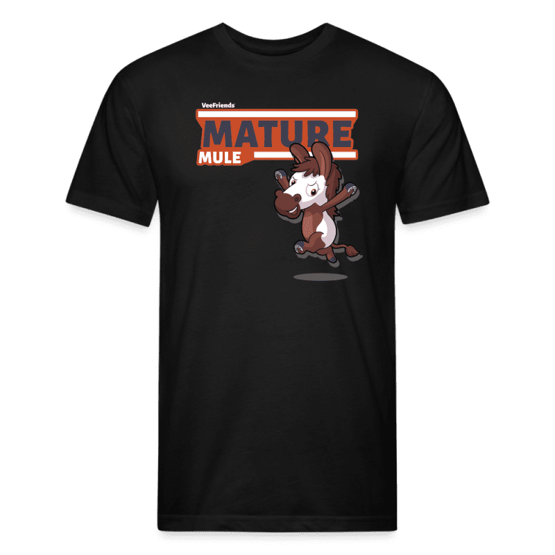 Mature Mule Character Comfort Adult Tee - black