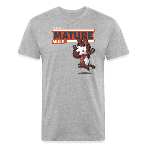 Mature Mule Character Comfort Adult Tee - heather gray