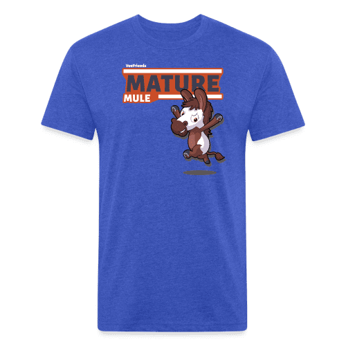 Mature Mule Character Comfort Adult Tee - heather royal