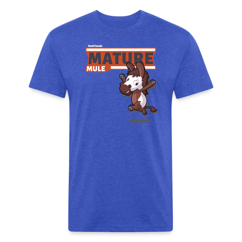 Mature Mule Character Comfort Adult Tee - heather royal