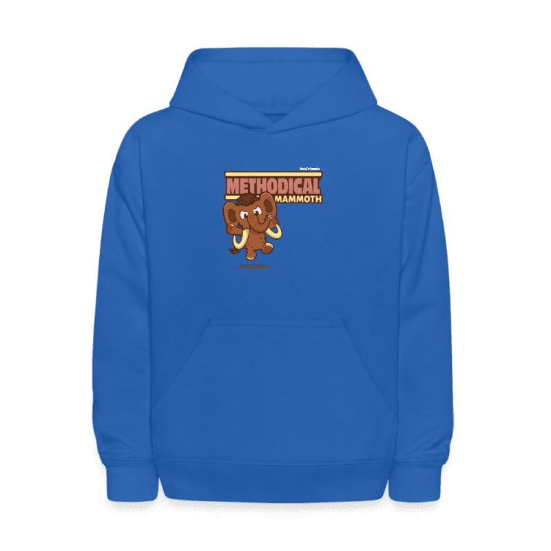 Methodical Mammoth Character Comfort Kids Hoodie - royal blue