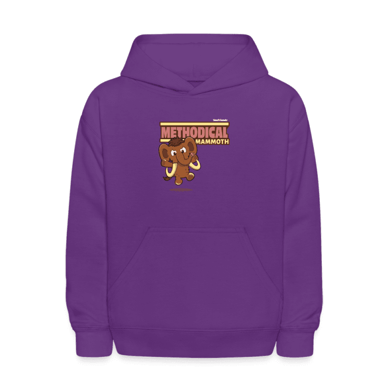 Methodical Mammoth Character Comfort Kids Hoodie - purple