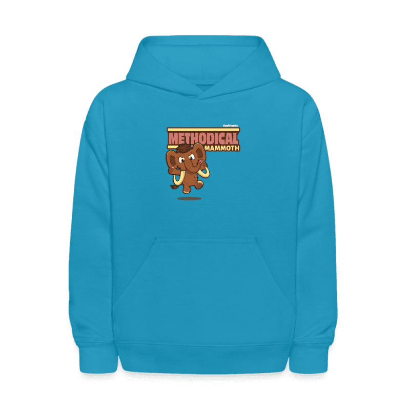 Methodical Mammoth Character Comfort Kids Hoodie - turquoise